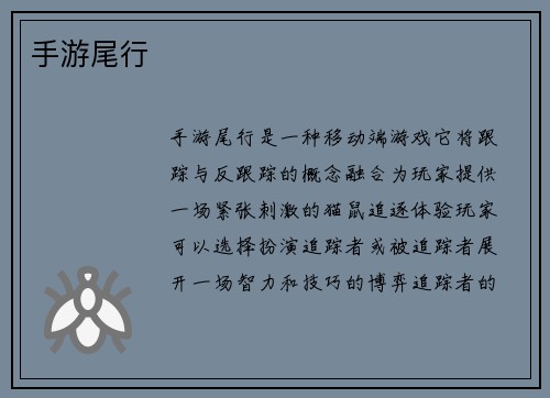 手游尾行